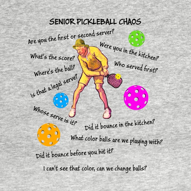 Senior Pickleball Chaos by numpdog